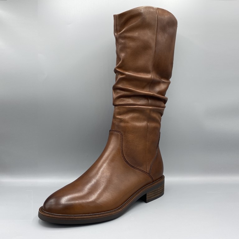 081 Tamaris lange laarzen cognac - Vermeulen Modeschoenen Dongen