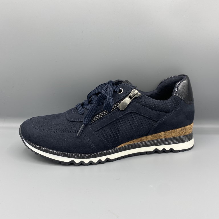 078 Marco Tozzi sneakers donker blauw - Vermeulen Modeschoenen Dongen