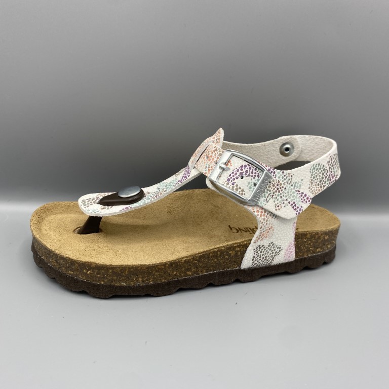 180 Kipling sandalen wit multicolor - Vermeulen Modeschoenen Dongen